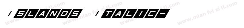 Islands Italic字体转换